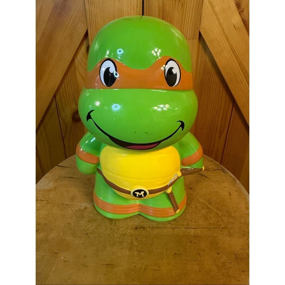 2015 TMNT Michelangelo Piggy Coin Bank Teenage Mutant Ninja (6994)